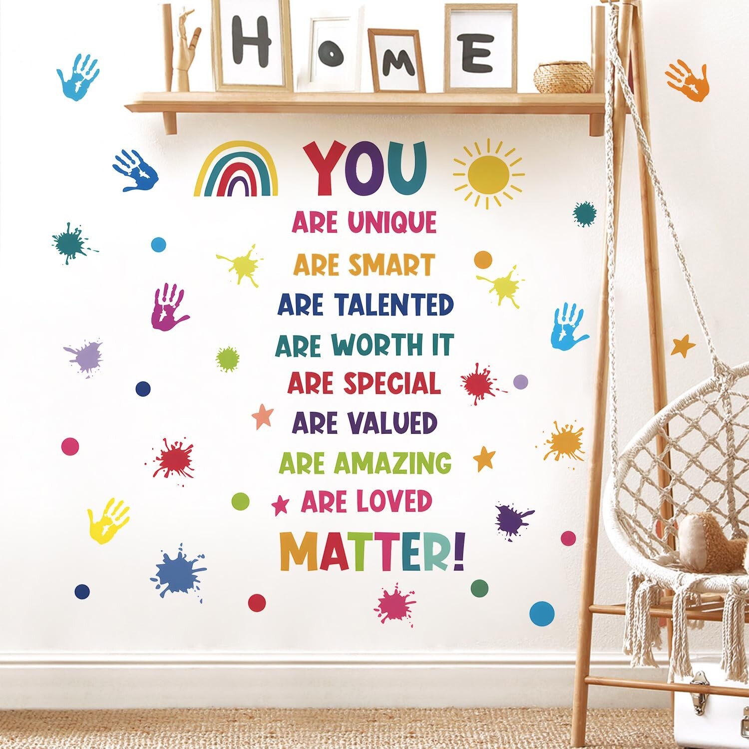 Colorful Inspirational Quote Wall Decals Motivational Positive Phrase Wall St…