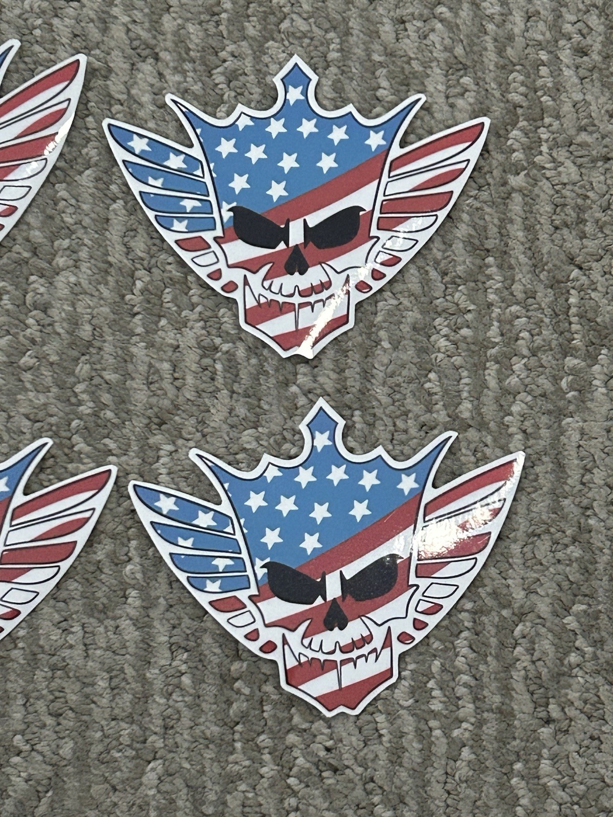 Cody Rhodes American Nightmare Stickers Set Of 4 2×3 in Laminated Scratch Resist