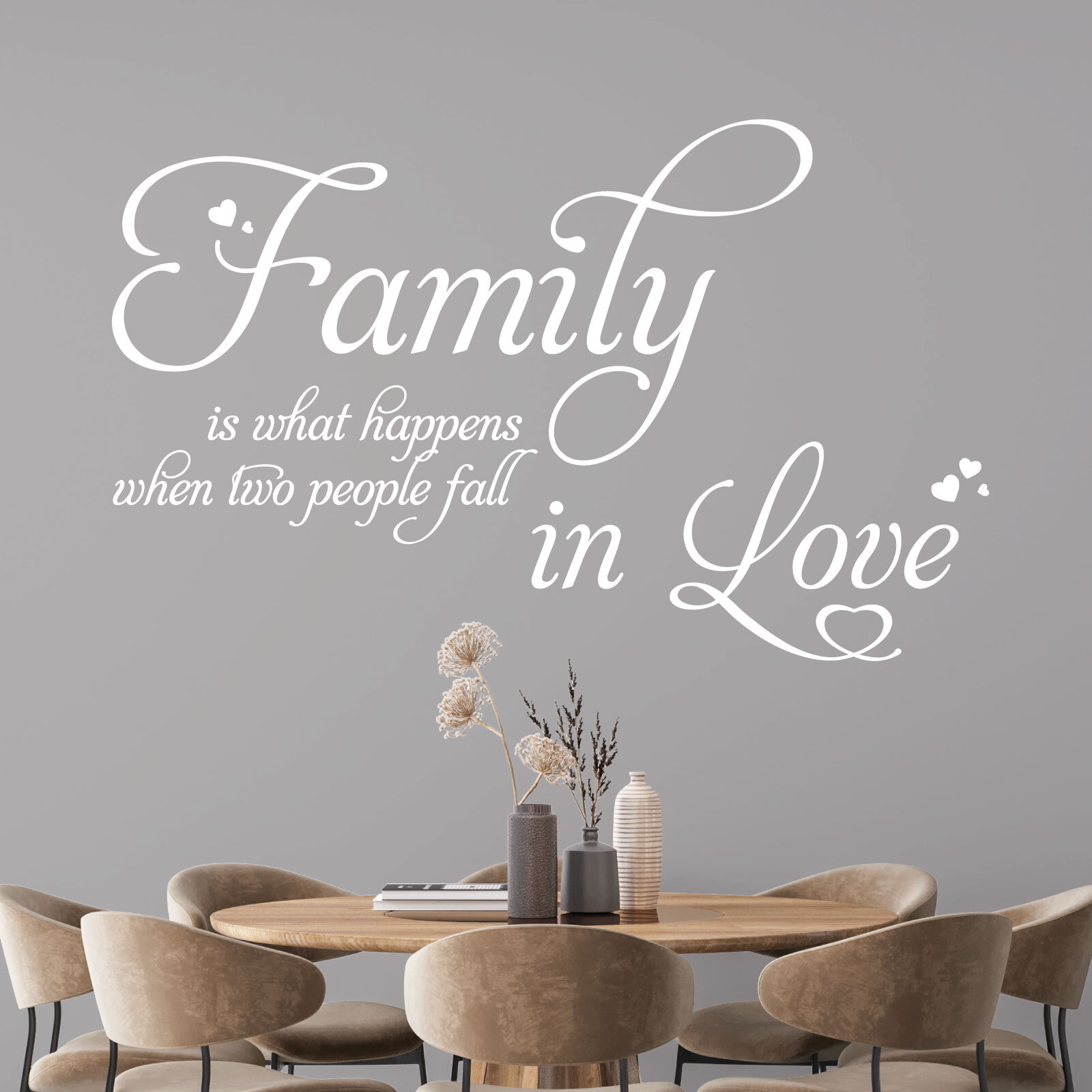 Family is What Happens When Two People Fall in Love – Vinyl Wall Sticker UK