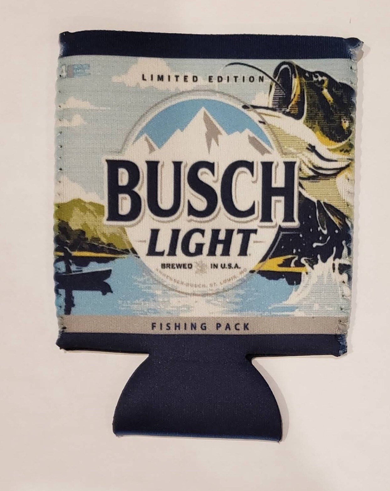 One busch light Beer pop soda can koozie cooler river camping kayaking fishing