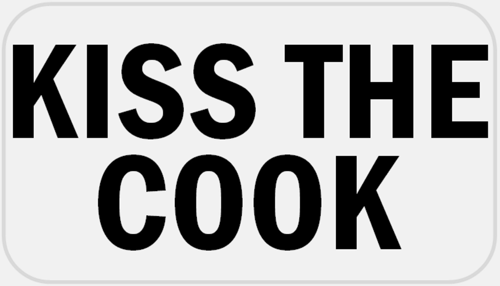 Kiss The Cook – 25 Stickers Pack 2.25 x 1.25 inches – Chef Kitchen Love