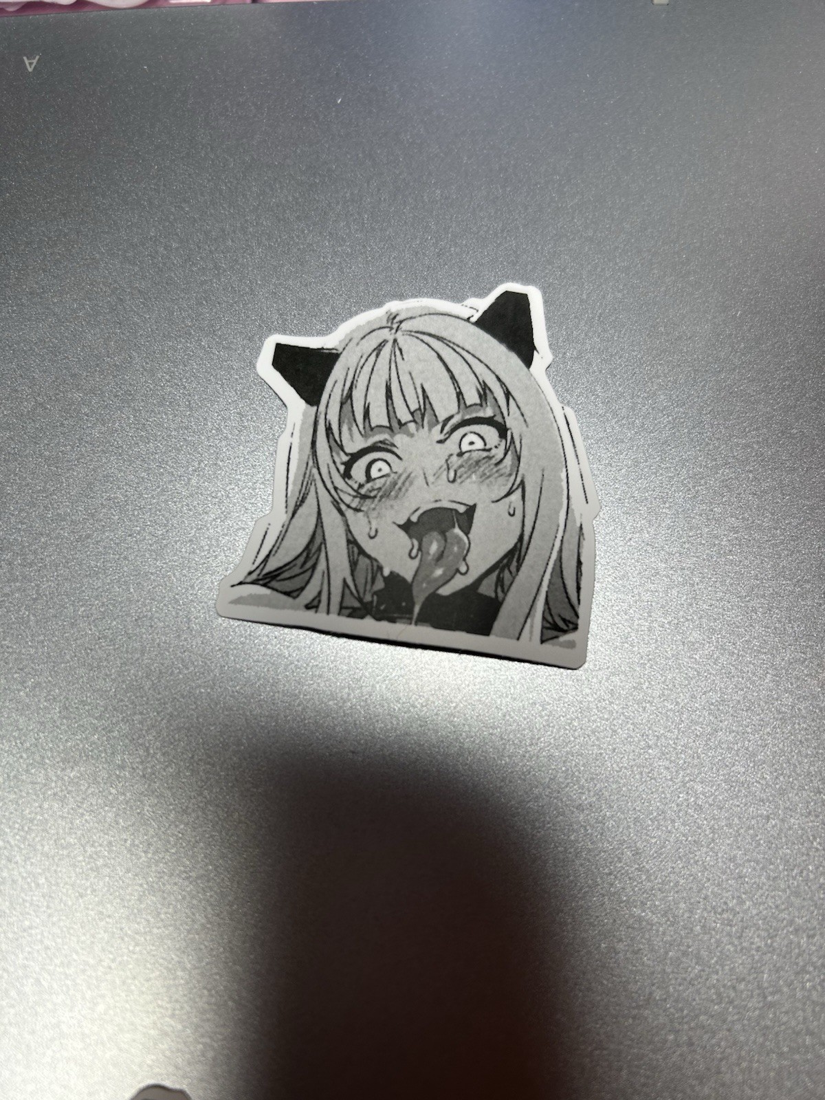 black and white waifu lewd sexy girls stickers #7