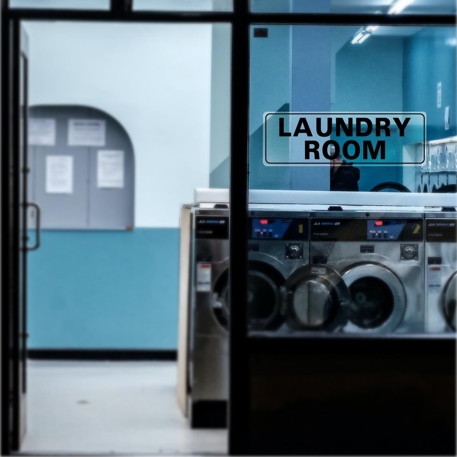 Laundry Room Sticker 12 × 4 Inches Vinyl Self-Adhesive Wall Art Decal Trend