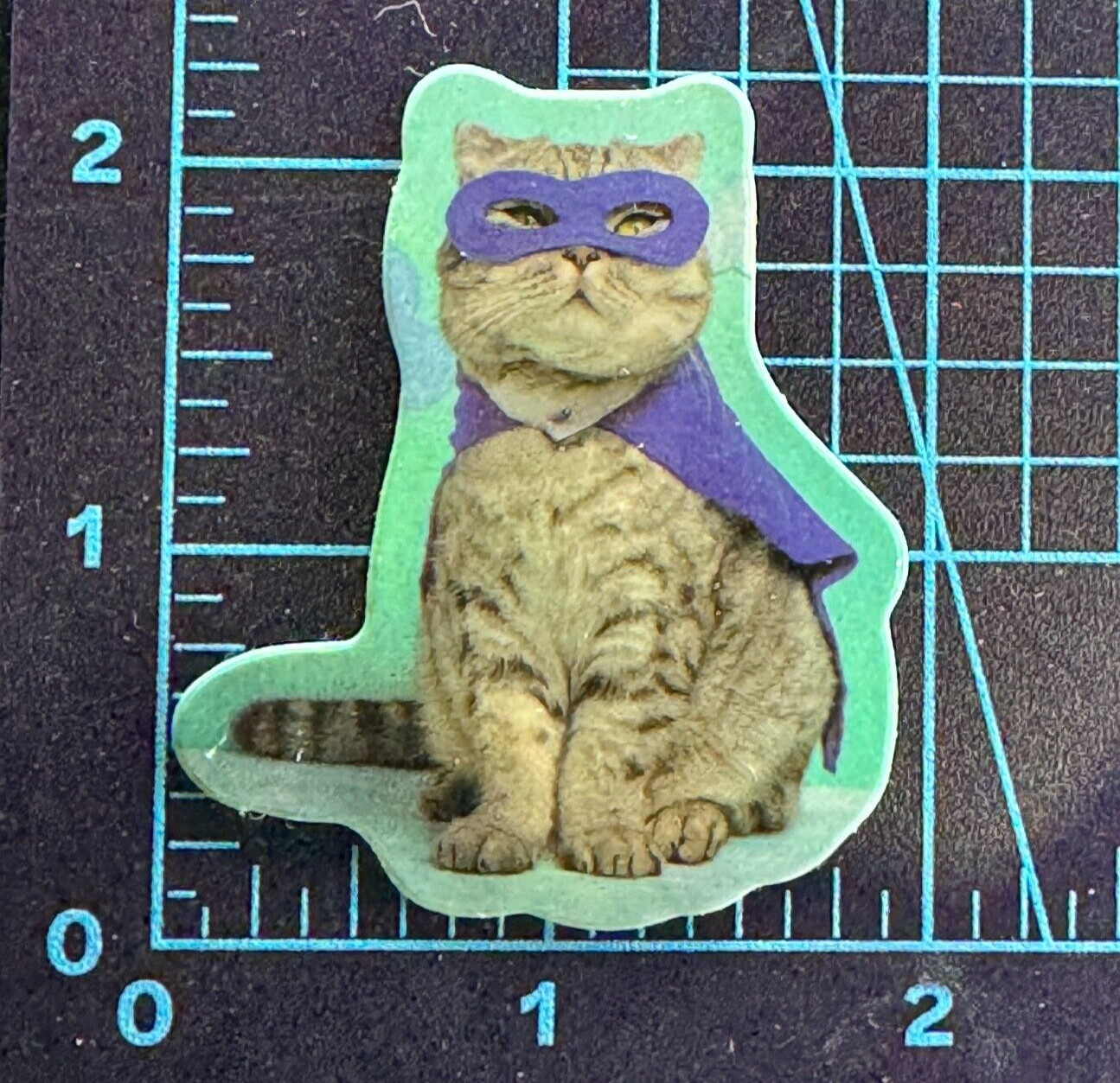 SuperCat Unusual Blue Outline Cat – Vinyl Sticker Decal Sticker Bomb Macho Cat