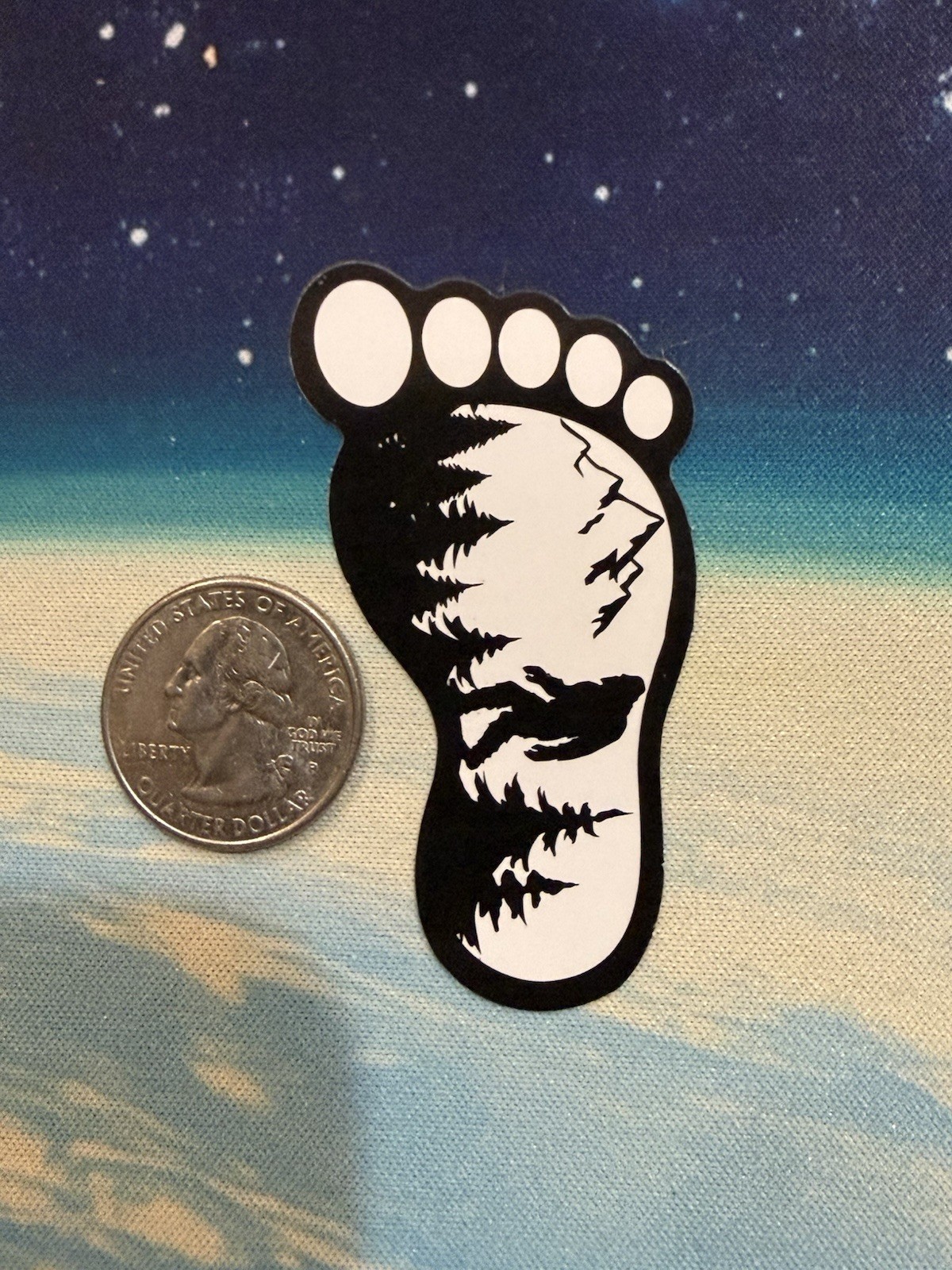 Outdoors Hiking Camping Adventure Nature Mountain Forest Trail Sticker Decal