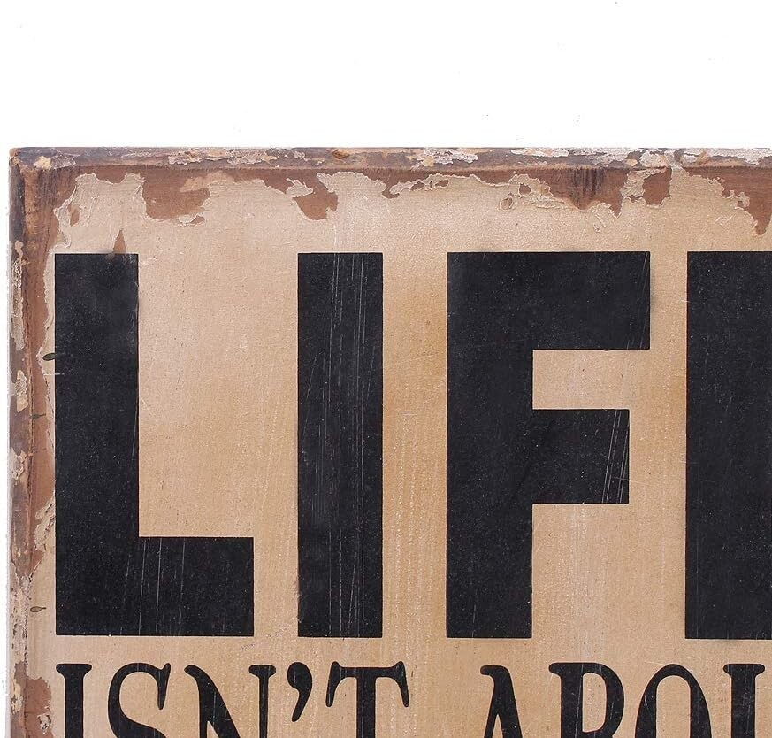 Wood Box Sign Plaque with Inspiring Quotes Home Decor Decorative House Wall Art