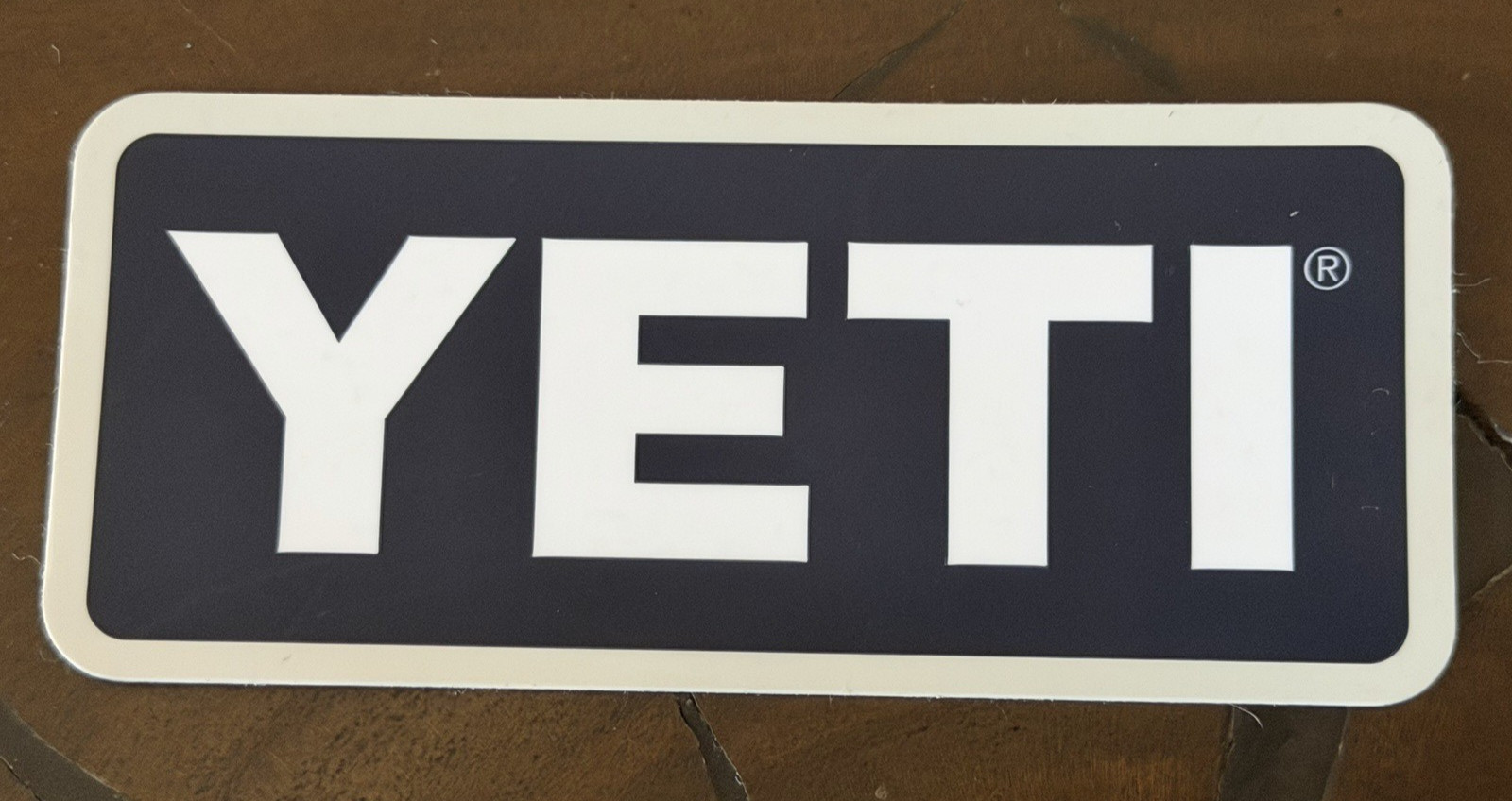 New Yeti Official Sticker Decal Cooler Tumbler Brand Logo Sticker in Navy (1)