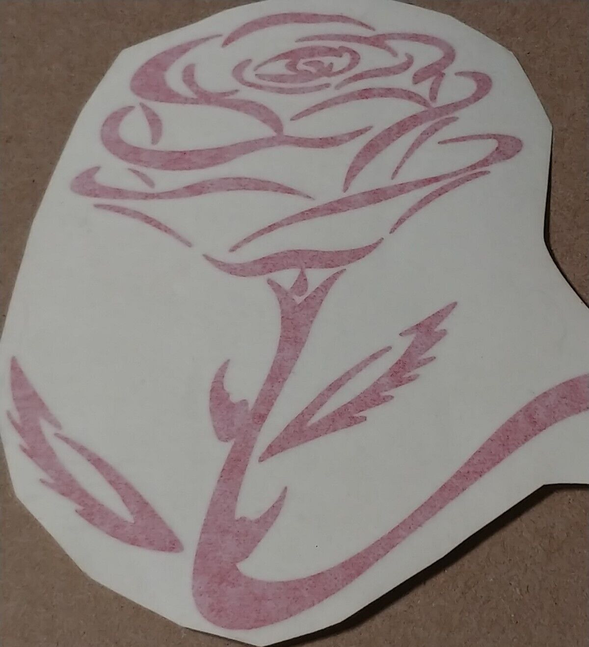 Decal Red Rose Vinyl Die Cut Sticker Auto Car Truck Window Mirror Laptop Display