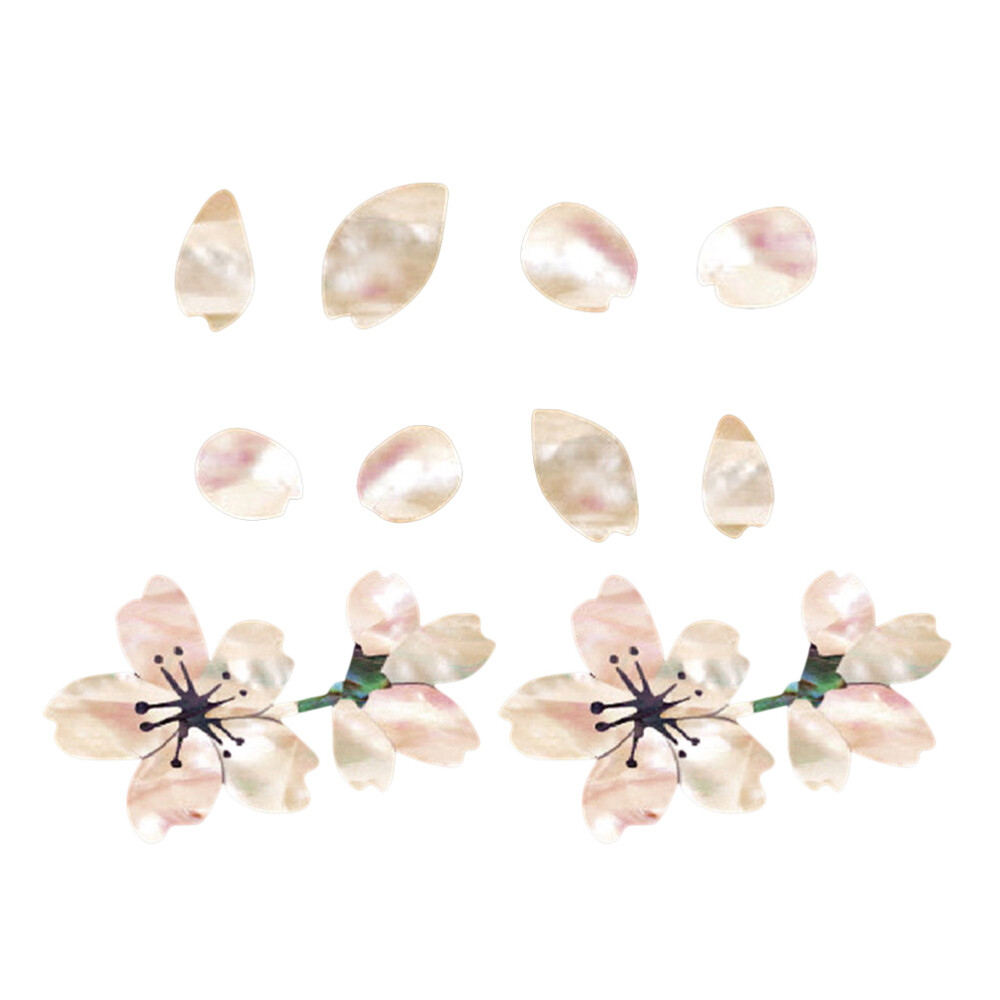 2 Pcs Floral Guitar Sticker Guitar Inlay Stickers Acoustic Guitar Decals