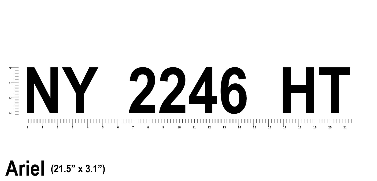 Custom Boat Registration Numbers Vinyl Decal Set – 3.1" USCG & State Compliant