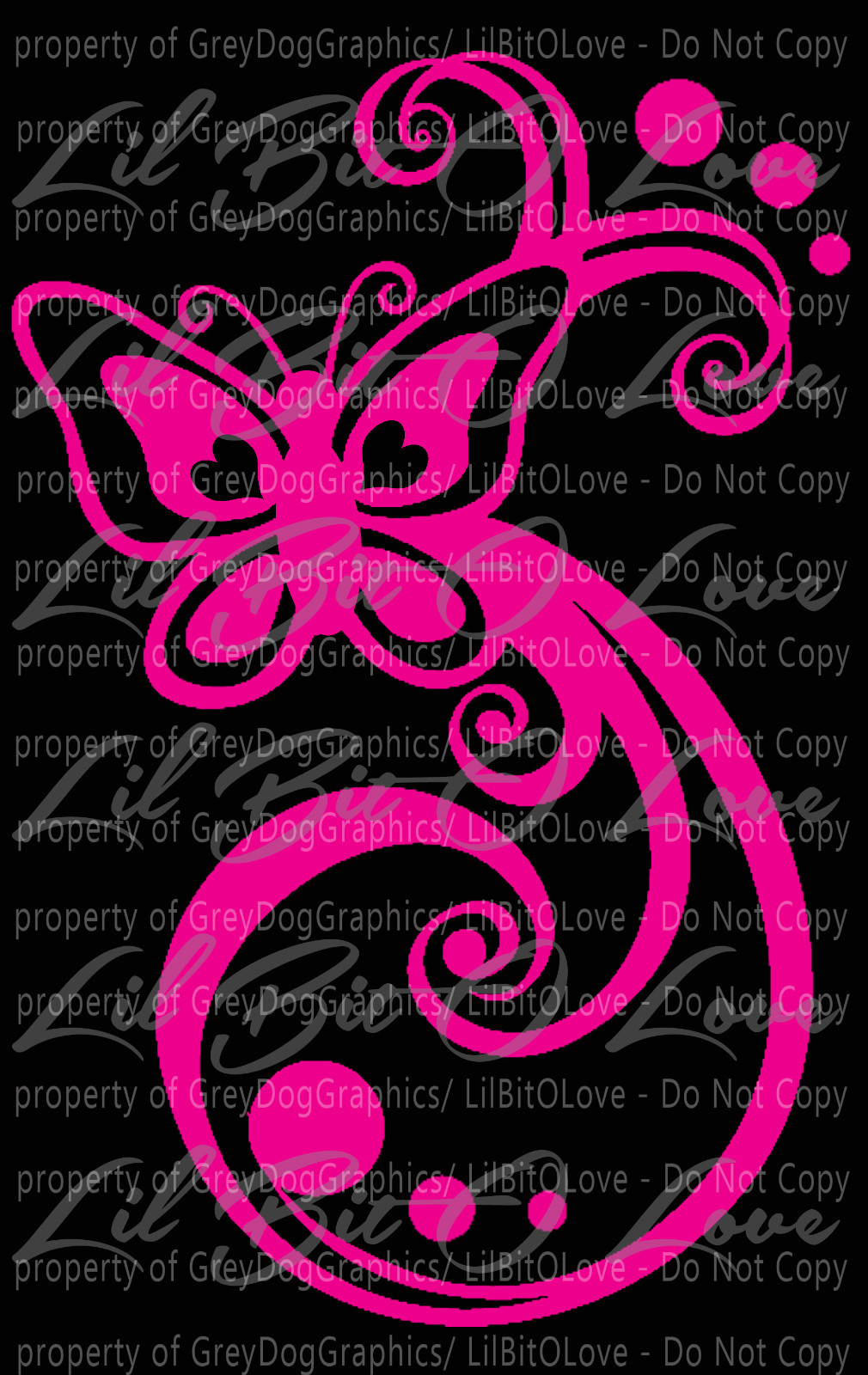 Butterfly Swirls Vinyl Decal Auto Tattoo Filigree Sticker for Car Auto Vehicle