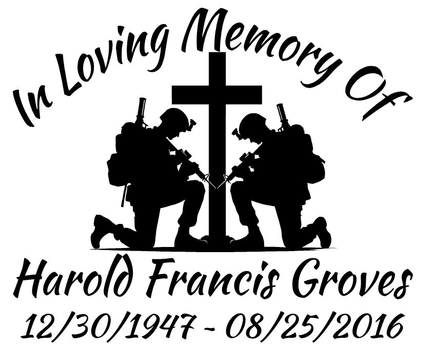 In Loving Memory Of – Military Armed Forces Sticker Decal Memorial Personalize 1