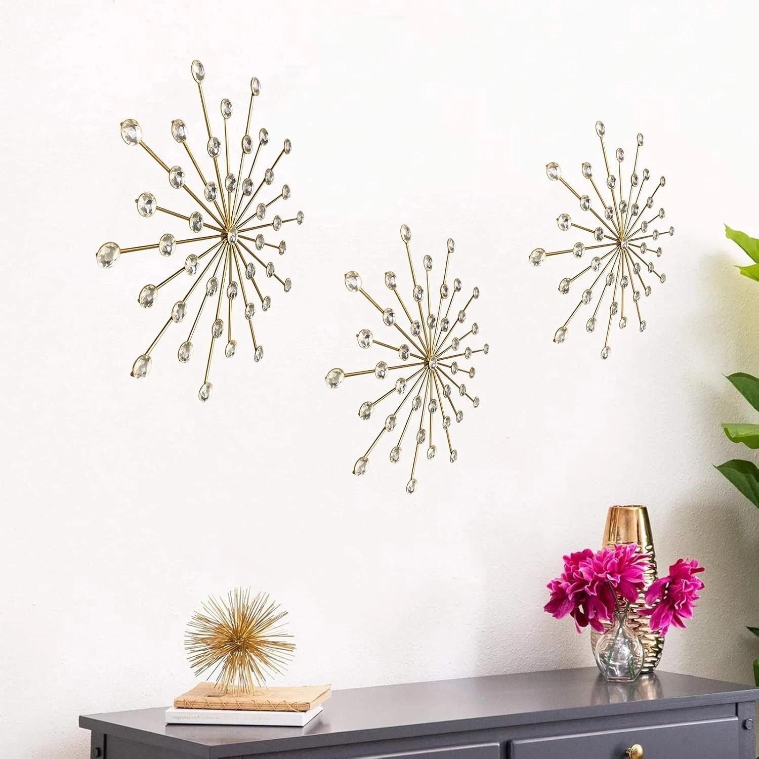 Sparkling Crystal Rhinestone Wall Art – Elegant Home Decor