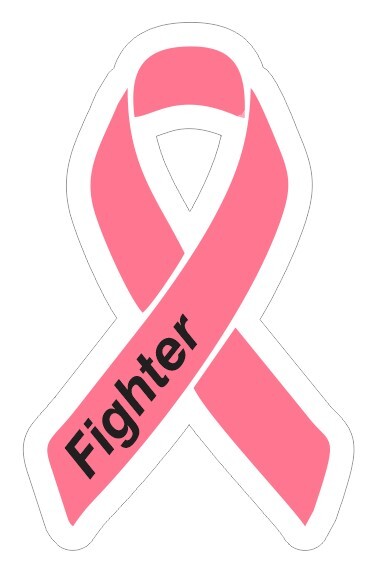 Breast Cancer Ribbon Fighter Sticker / Decal R7137