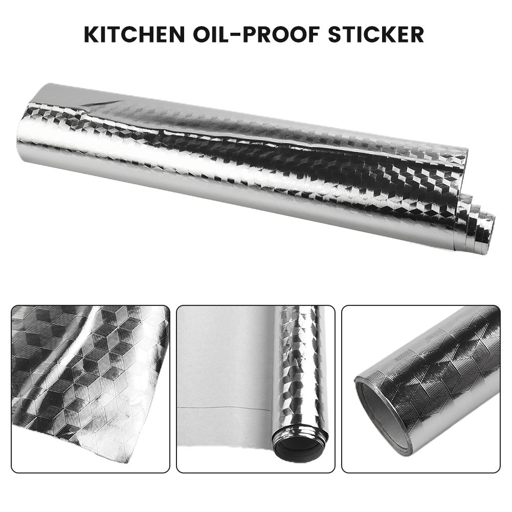 Easy to Apply Kitchen Countertop Sticker Oilproof & Waterproof 5M Length