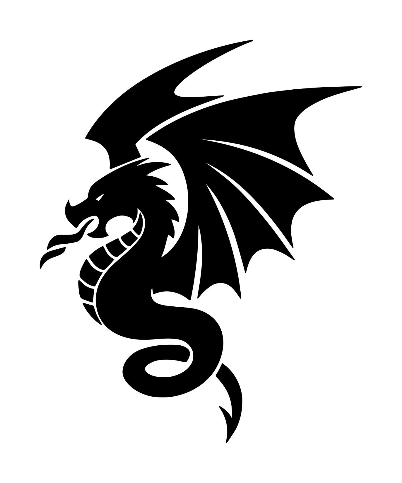 FLYING DRAGON Vinyl Sticker V1 Wyvern Medieval Fantasy Gaming – Die Cut Decal