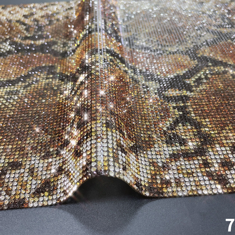 24*40cm DIY Vehicle Car Leopard Print Glitter Rhinestone Sticker Diamond Decor
