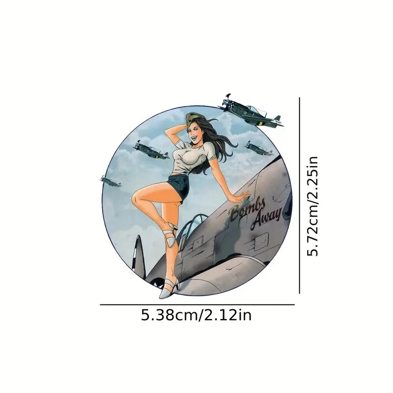 50pcs Retro Poster Girl Stickers.