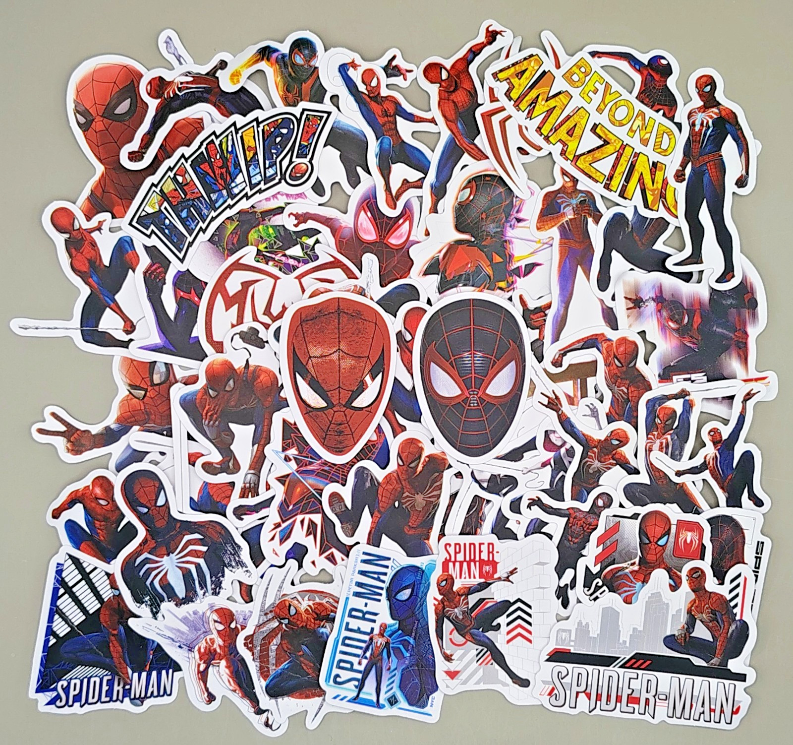50 Pack Spider Multiverse Web Hero Stickers Vinyl Decals Superhero Laptop Lot