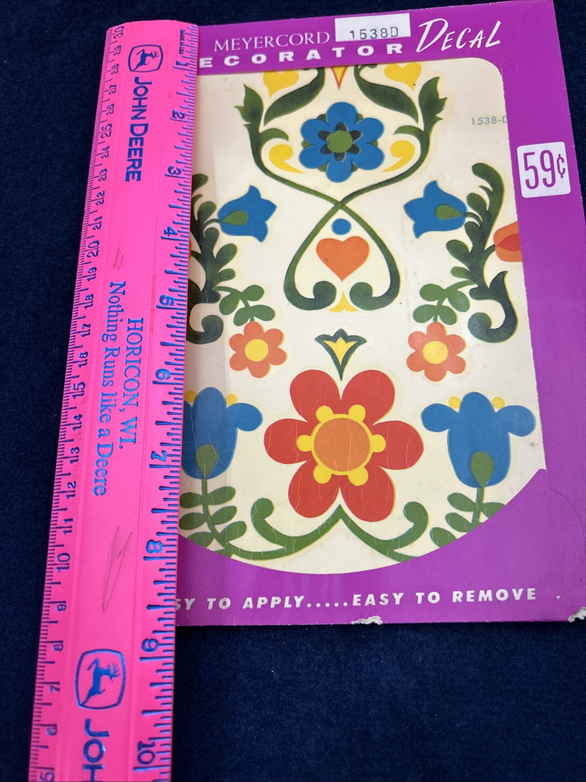 Vintage Meyercord Decorator Decals Retro Floral Dutch Folk Art 1538-D Craft