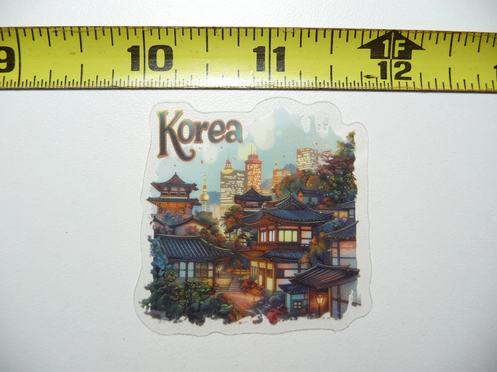 SOUTH KOREA SMALL STICKER DECAL TRAVEL VIEW SITE COLORFUL VISIT VACATION