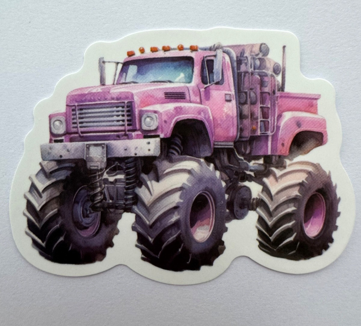 Monster Truck Stickers Off-Road Big Wheel Trucks 7 pcs Random Mix