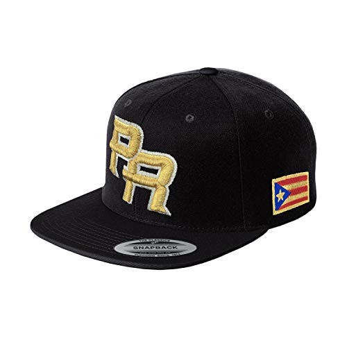 Puerto Rico Snap Back Caps with Embroidery One Size Snapback M. Gold/ M. Silver