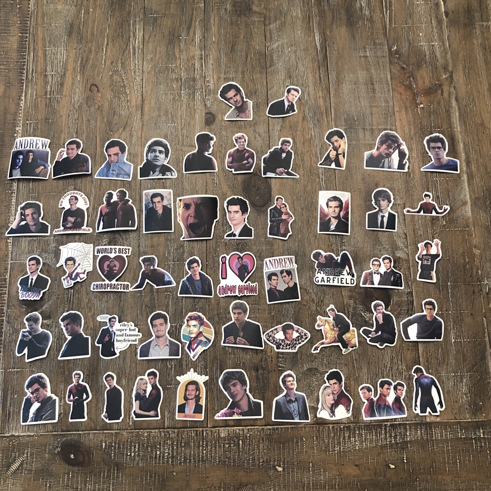 Andrew Garfield Waterproof Stickers 52 Pack