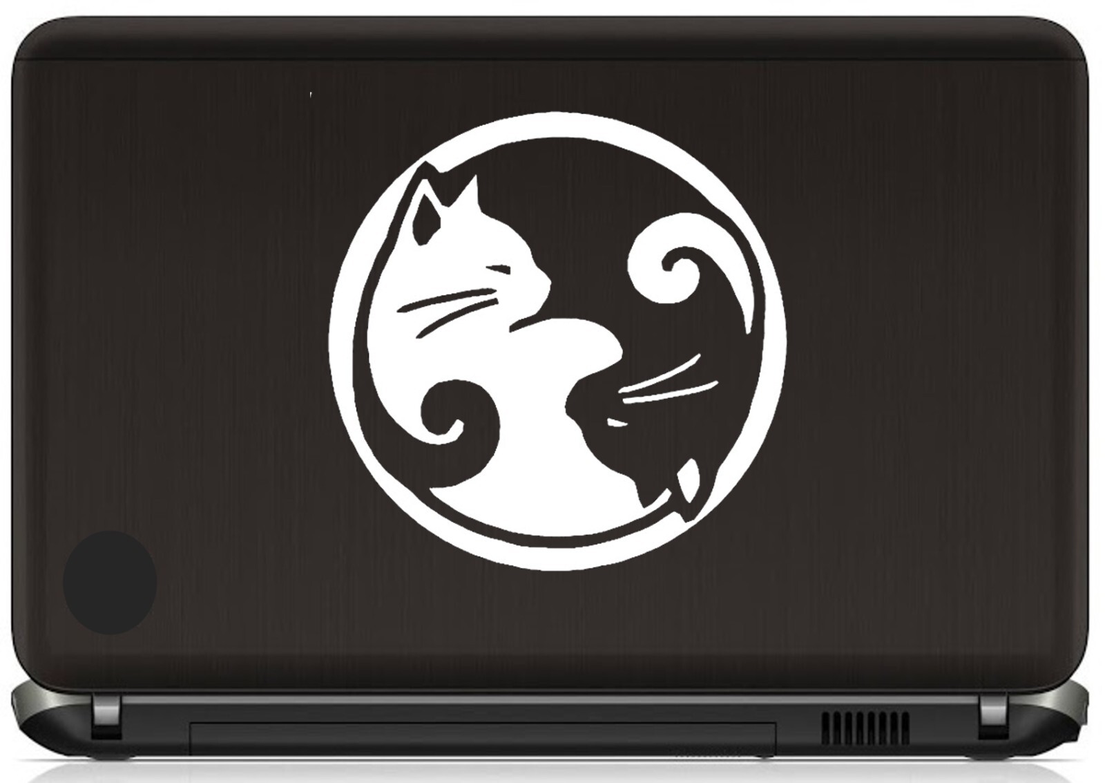 Cat Yin Yang Decal Sticker for Car Truck SUV Van Laptop Mirror Surface Art B1126