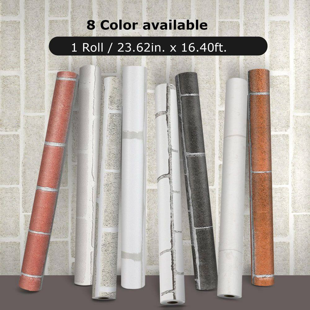 23. 62In. X 197In. Gray Peel & Stick Wallpaper, Self-Adhesive Removable Wallpape