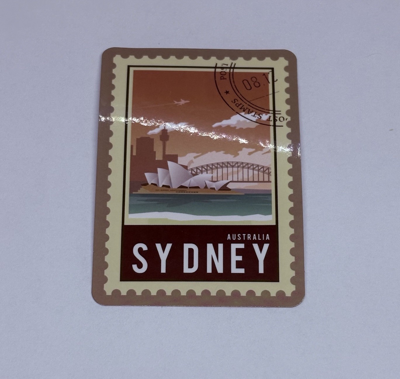 Sydney Australia Postage Stamp Novelty Sticker Vinyl Decal Travel Cool Art Tc9