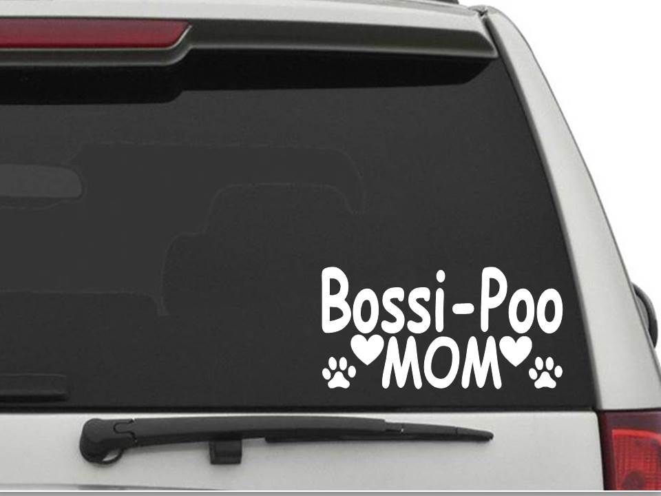 BOSSI-POO MOM Sticker Decal FREE SHIPPING Car Truck CW1186