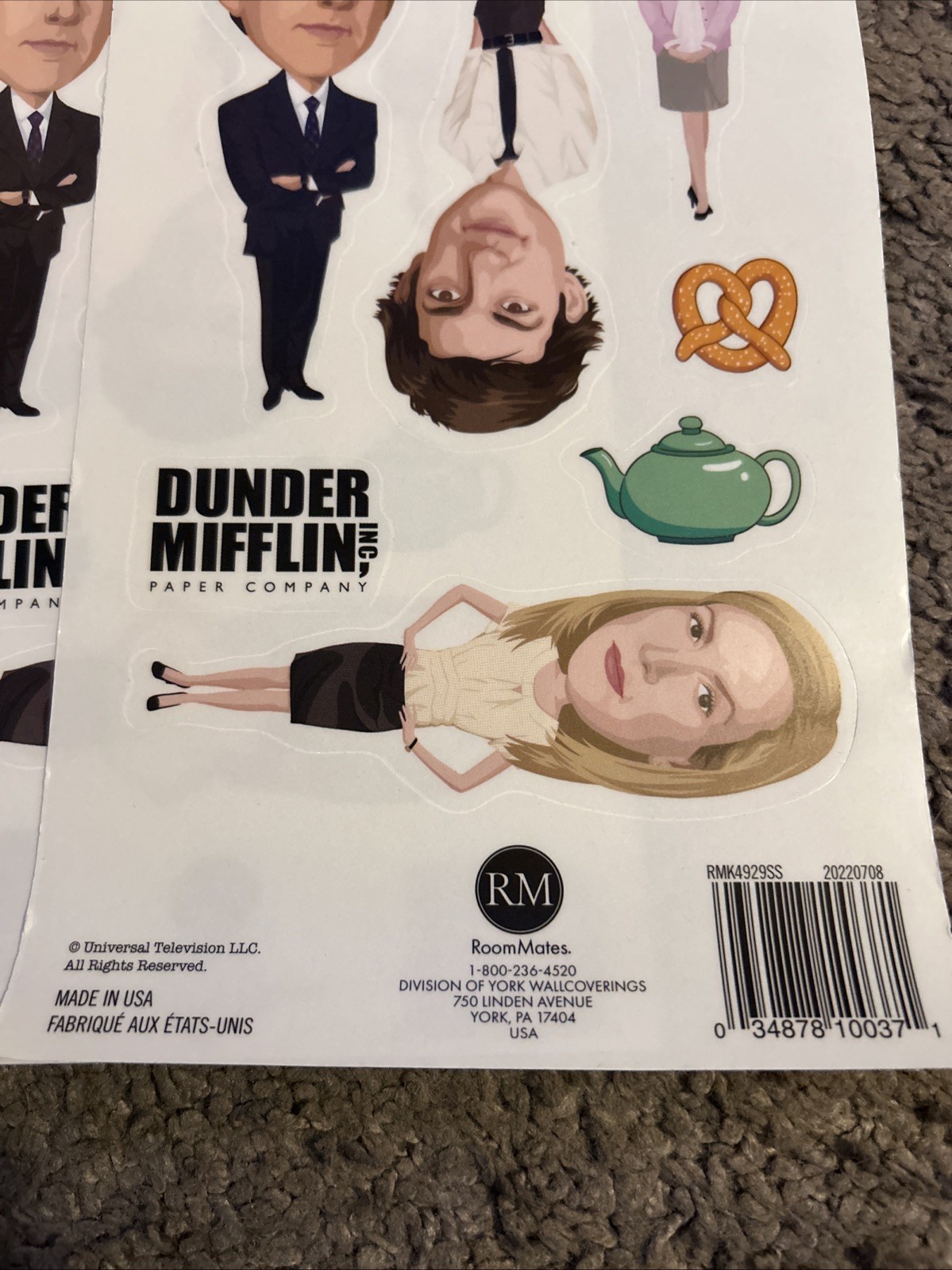 The Office Wall Decals Lot Michael Scott Dunder Mifflin Dwight 5 Sticker Sheets