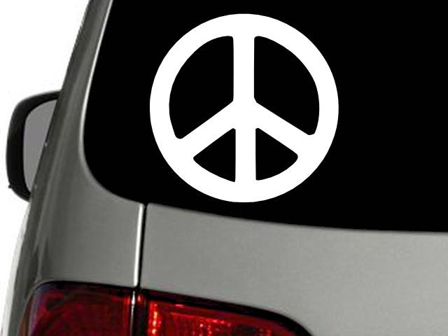 PEACE SIGN Vinyl Decal Car Wall Window Sticker CHOOSE SIZE COLOR