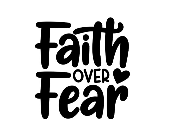 Faith over Fear Vinyl Decal Sticker Car Truck Window Laptop Jesus Christian