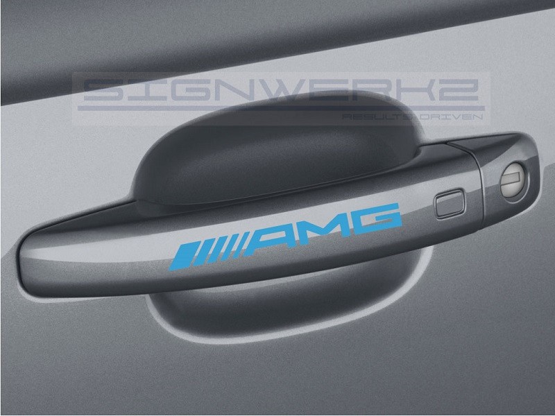 AMG Door Handle Decal Sticker logo Mercedes Benz – Set of 4
