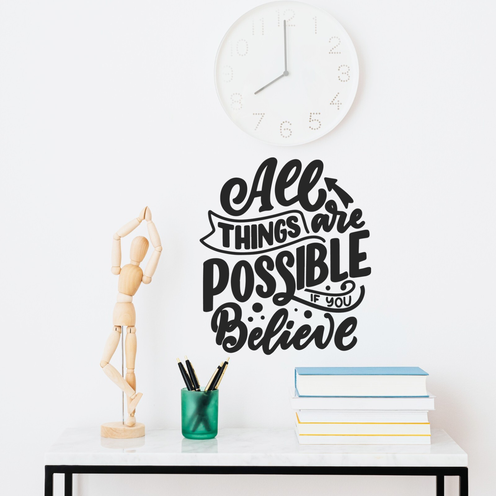 Inspirational Wall Decals for Bedroom Motivational Decal Quote Positive Sticker