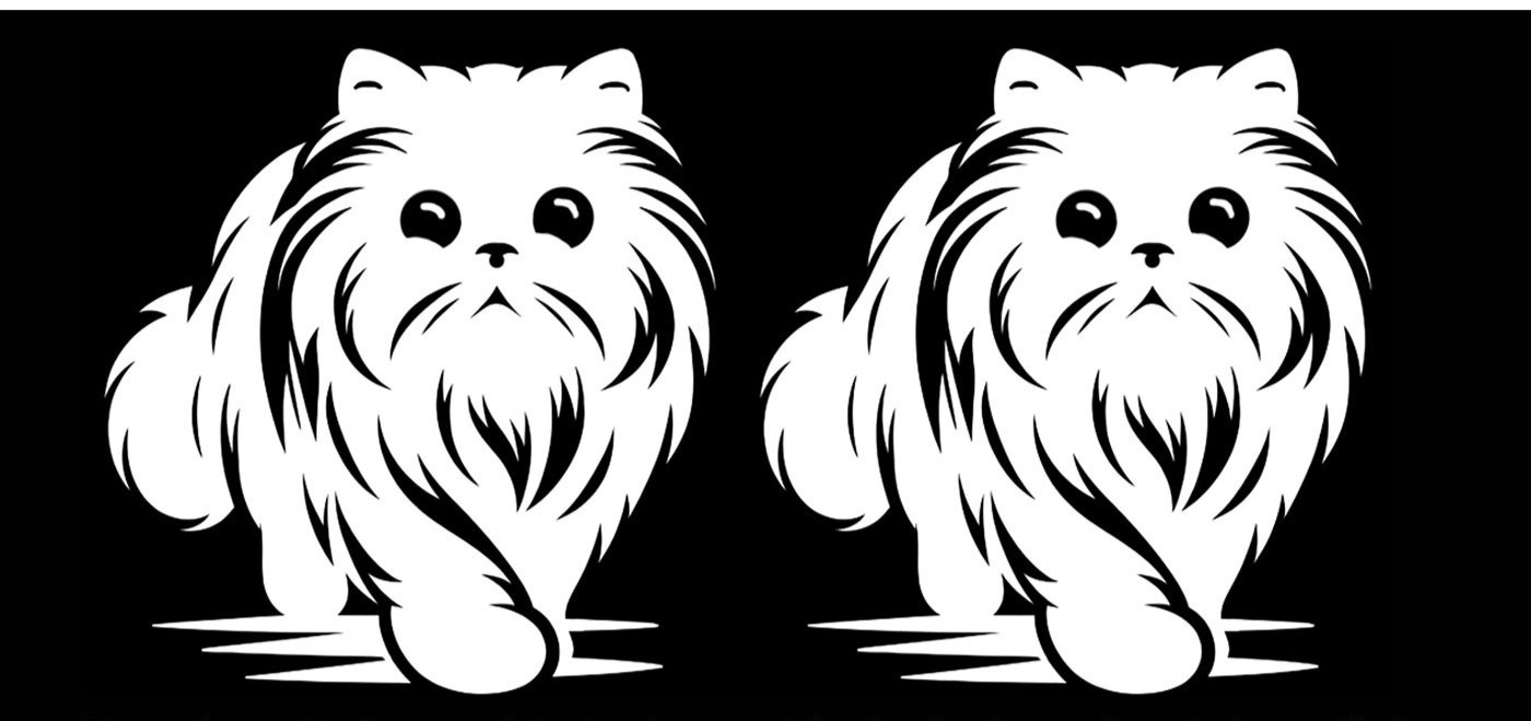 Persian Cat Long Hair Cat Two 5" Vinyl Decals Car Truck Minivan Van Window