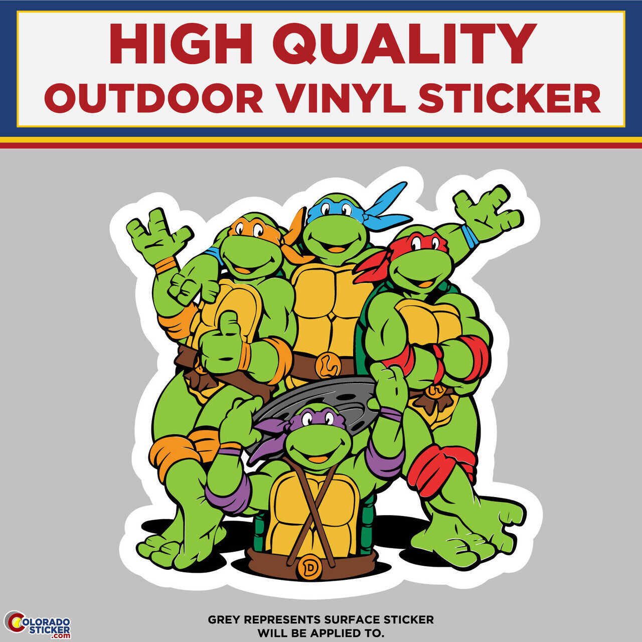 Ninja Turtles, High Quality Vinyl Stickers