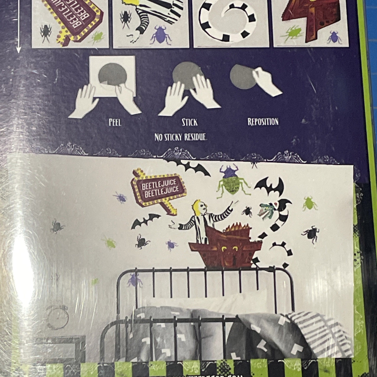 Beetlejuice Movie Room Mates 25 Peel And Stick Wall Decals Repositionable