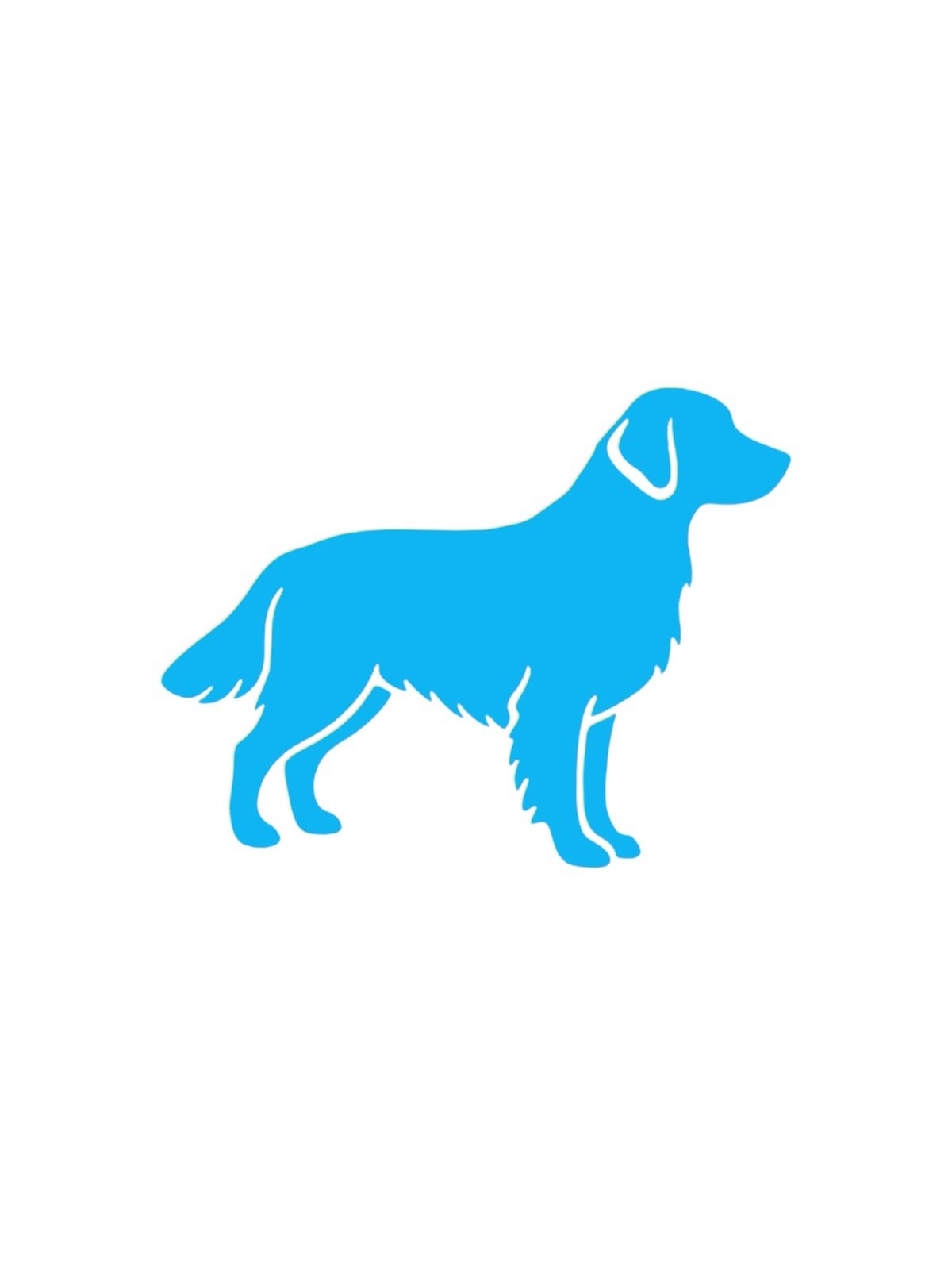 Golden retreiver Decal for car Windows Laptops most Smooth Surfaces