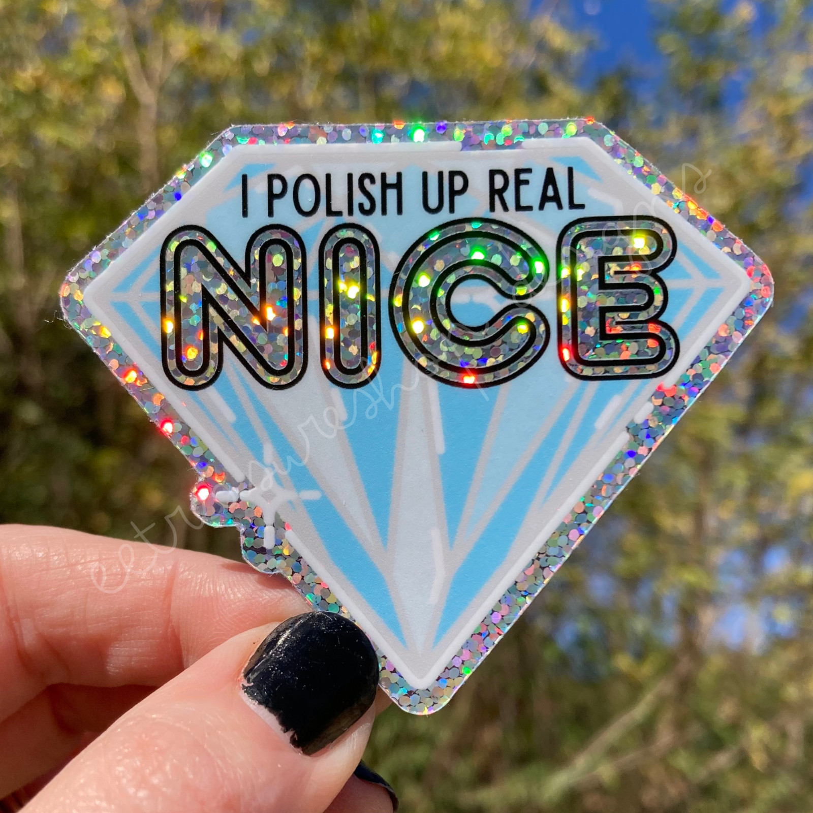 Swiftie Taylor Swift Bejeweled Nice Holographic Waterproof Glitter Sticker
