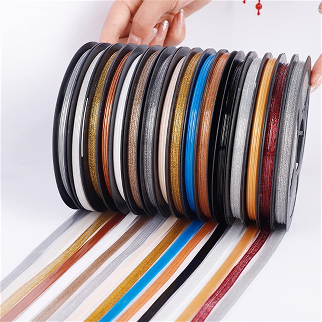 0.3"x19ft Ceramic Tile Gap Tape Self-adhesive Floor Wall Stickers Mildewproof