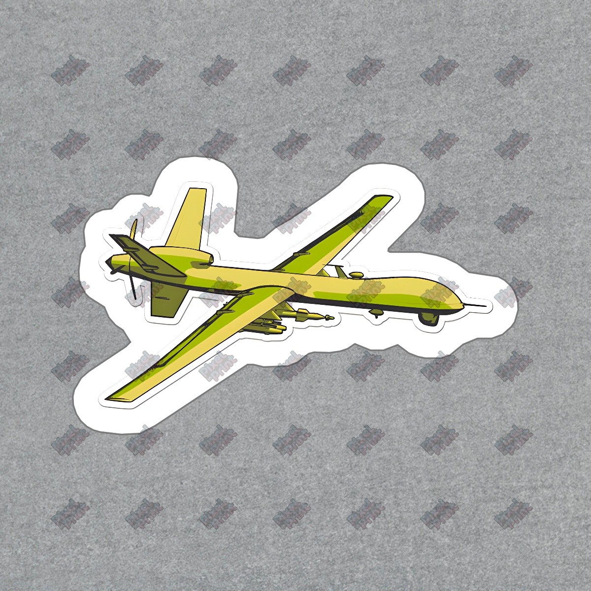 Cool Yellow Drone Vinyl Sticker Perfect for Laptops, Water Bottles & #209920