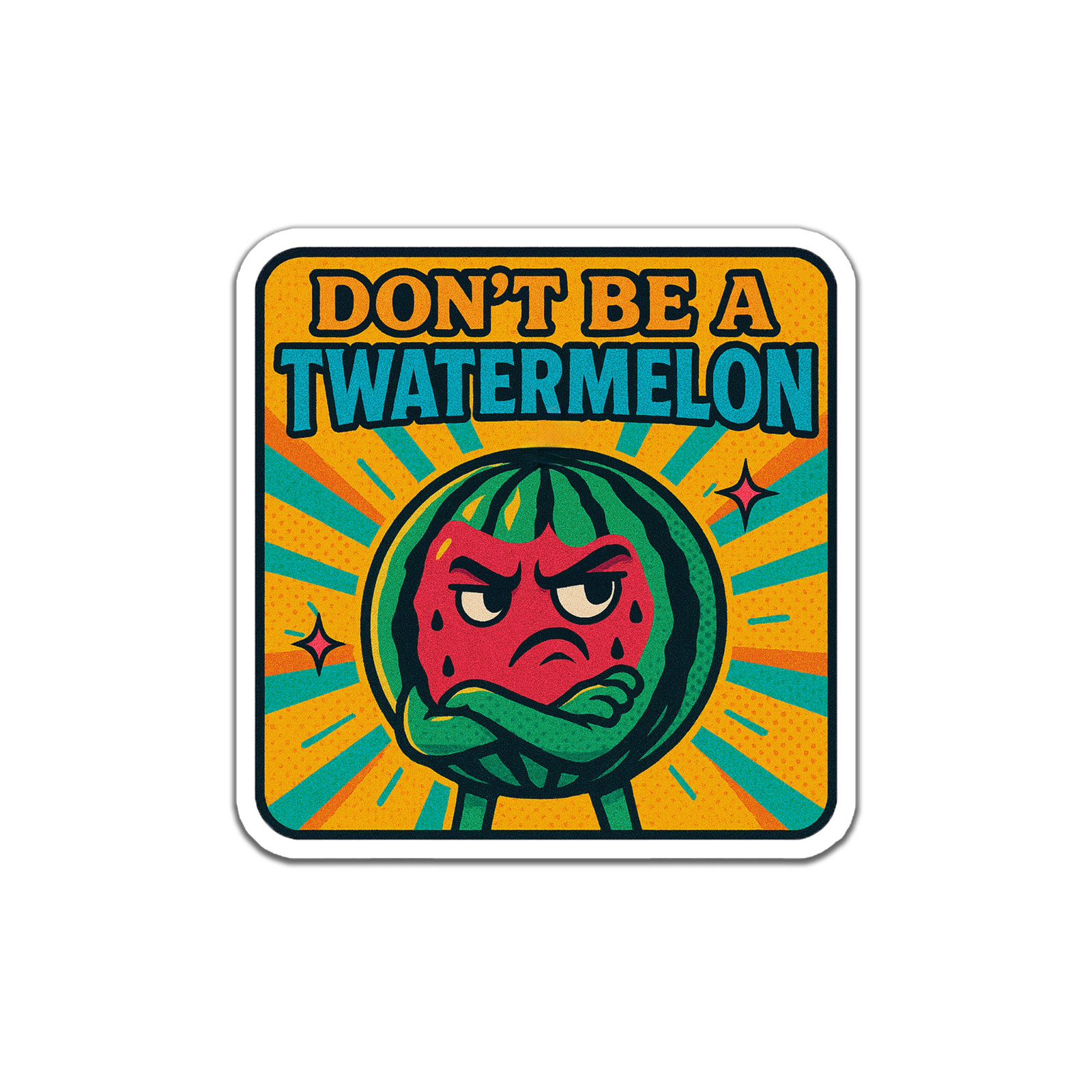 Twatermelon Funny Sticker 3.5 inch – Vinyl Decal for Laptop Water Bottle