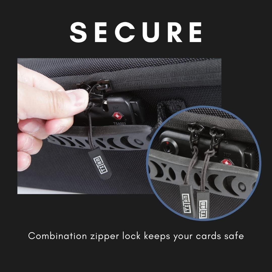 Toploader and One Touch Trading Card Storage Box with Zipper Lock – Sports Card