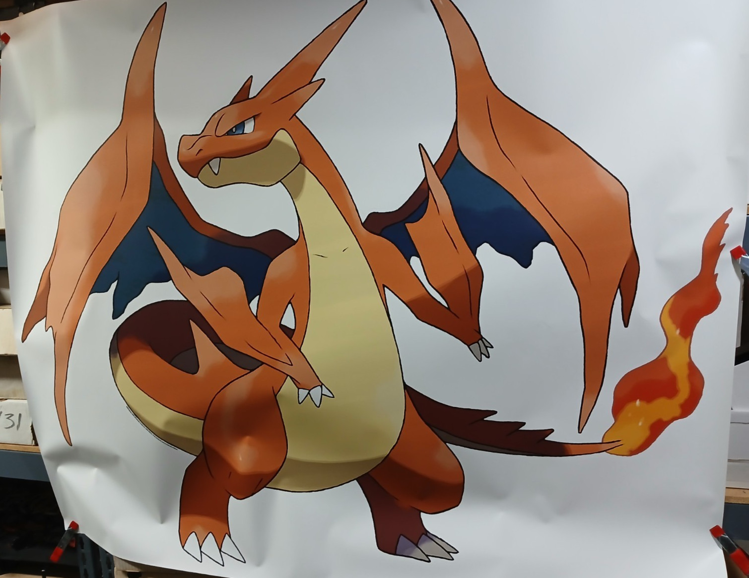 Pokemon Mega Charizard Y Mega Evolution Wall Decal 50" x 41"