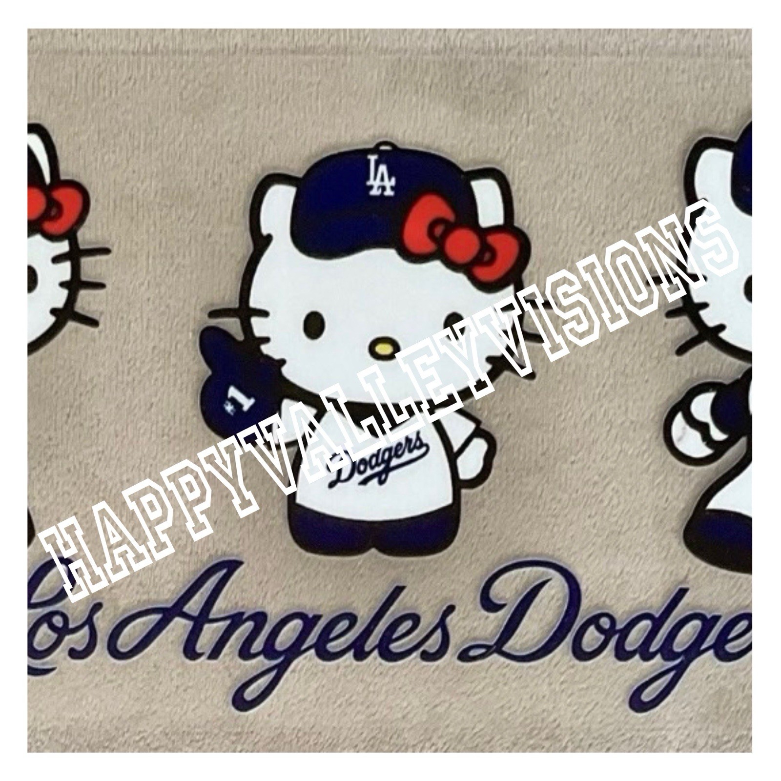 HELLO KITTY LOS ANGELES Baseball UV DTF Transfer Sticker Cup Wrap DIY Cups Mugs