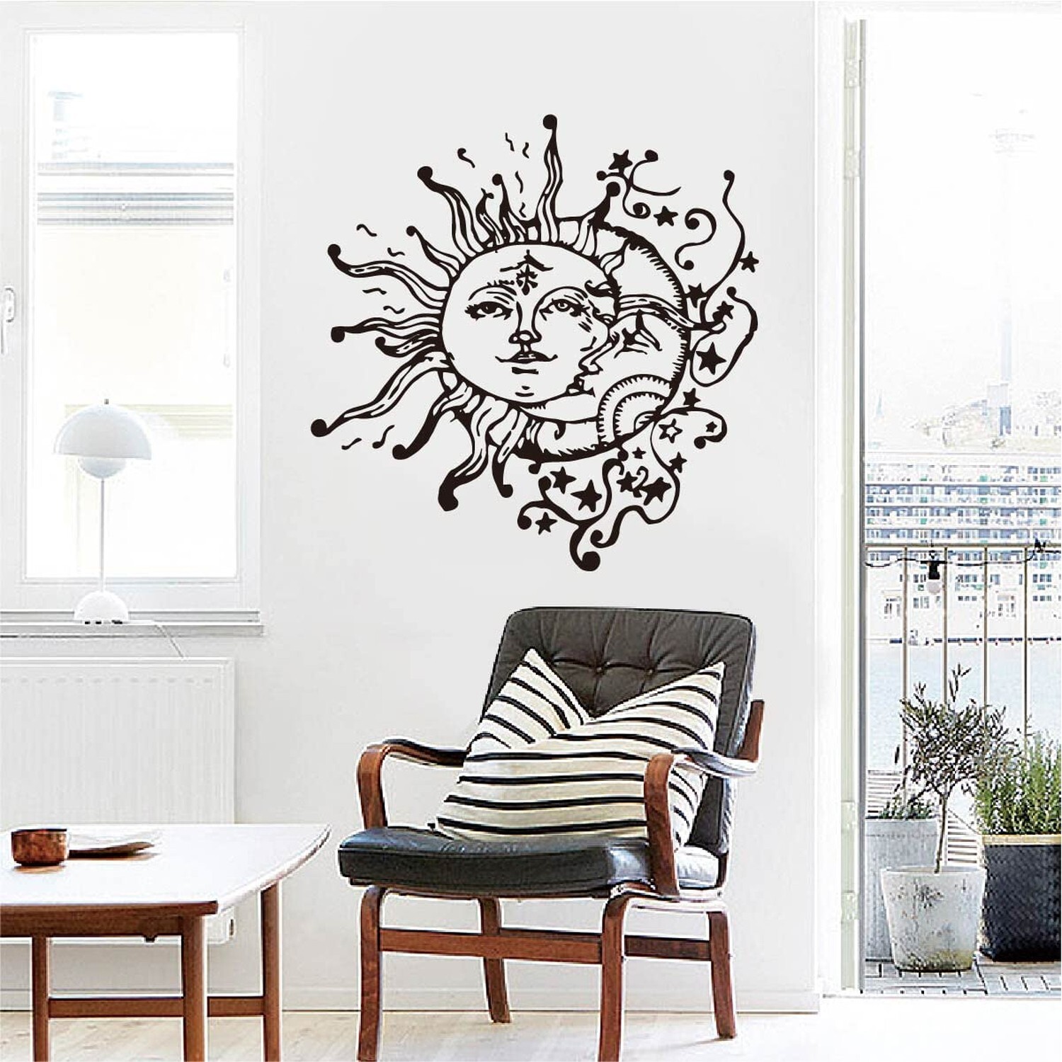 Sun Moon Stars Wall Stickers Celestial Home Decoration for Any Room Modern Bo…