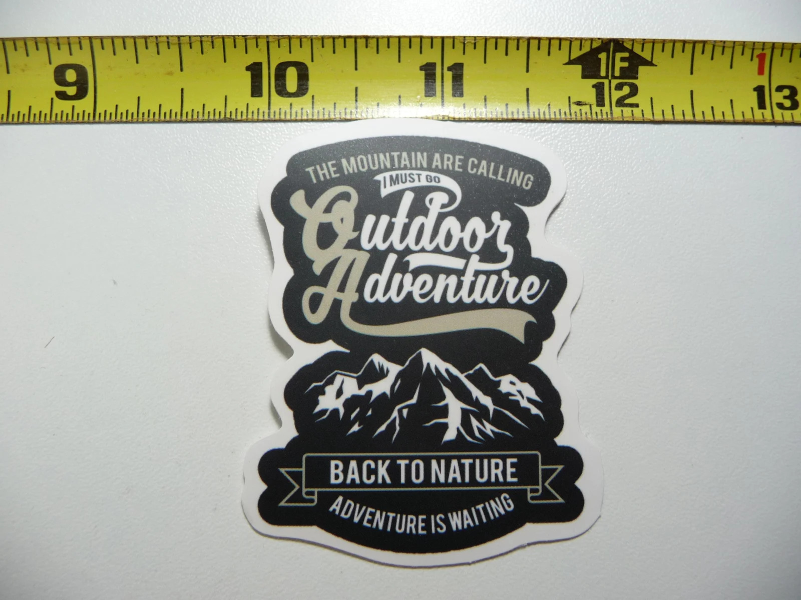 BACK TO NATURE CALLING SMALL STICKER DECAL HIKING CAMPING WOODS NATURE HIKE